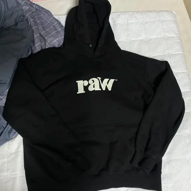 (1) 블라인드 파일즈 raw 후드티 블랙