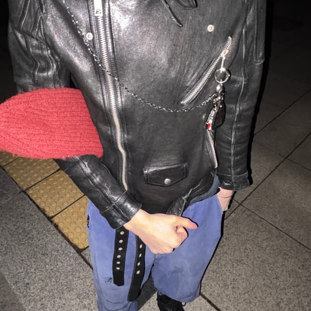 가죽 라이더 자켓