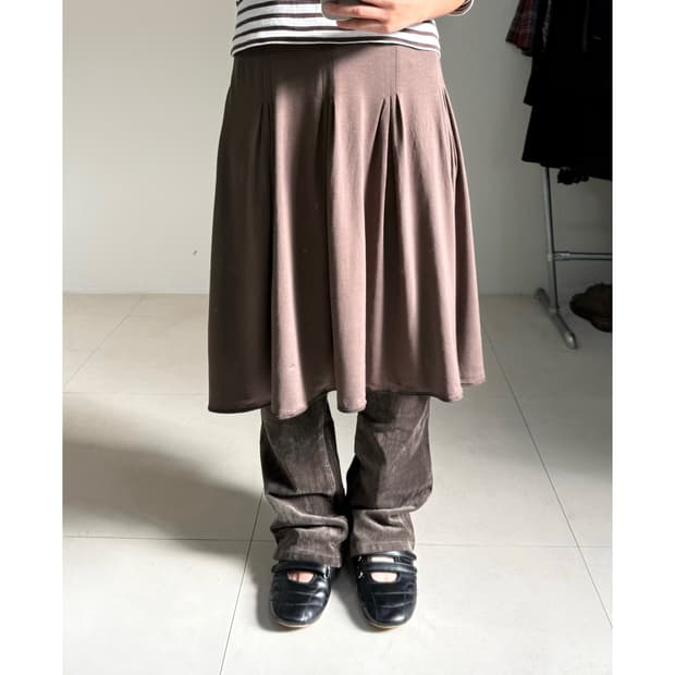 빈티지 미디 스커트