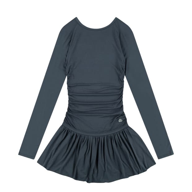 Coyseio DRAPING DRESS BLUE GREY