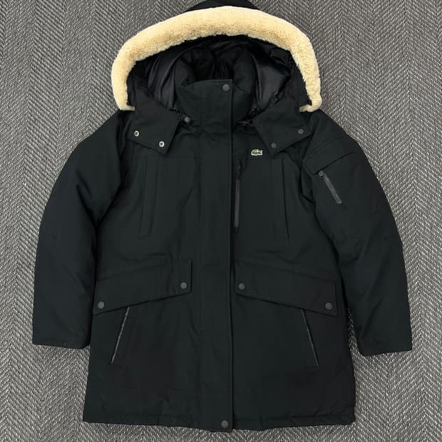 라코스테 퍼 패딩 블랙