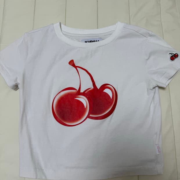 키르시 여성 반팔 크롭티