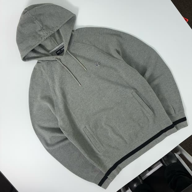 Fred perry  프레드페리 팁드 그레이 니트 후드티 