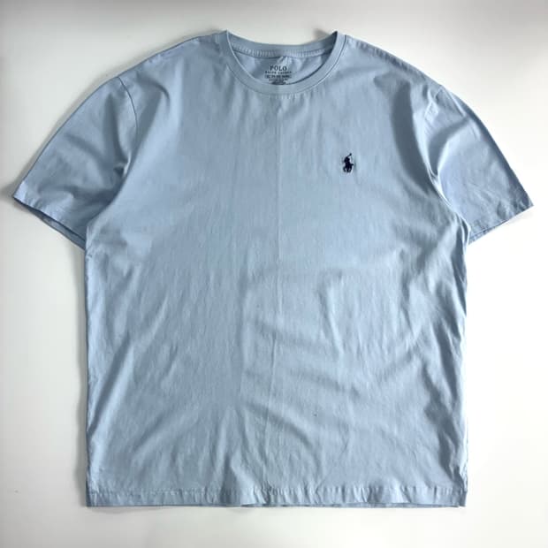 Polo  폴로 랄프로렌 자수 라이트블루 반팔 티셔츠 