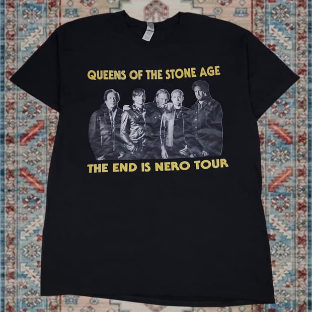 QOTSA 퀸즈 오브 더 스톤 에이지 락 티셔츠 L