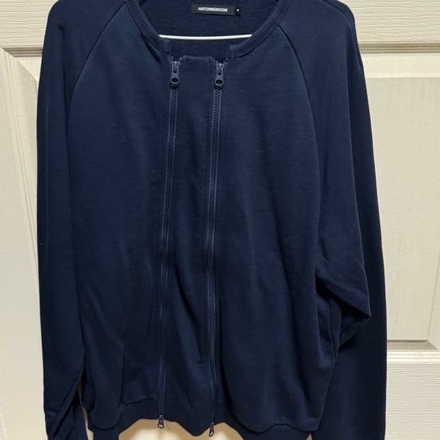 해칭룸 가디건 Dual Zip Cardigan Dark Blue