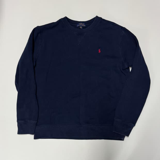 정품!! 폴로 랄프로렌 신형라벨 기모 맨투맨 18-20 네이비