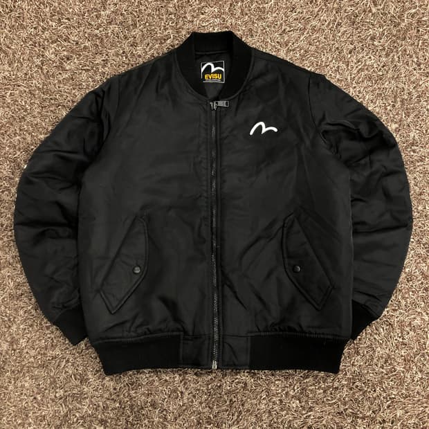 에비수 봄버 레터링 항공 점퍼