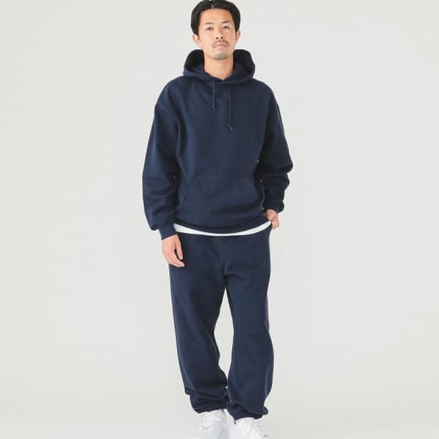 Beams navy heavy weight hoodie
