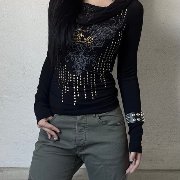 EGOIST stud long sleeve