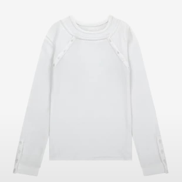 아캄 Layered Long Sleeve (White)