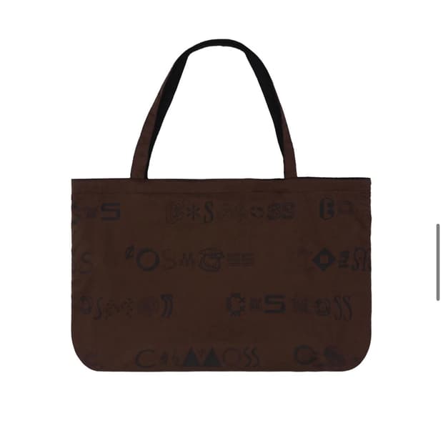 코스모스 DINGBAT GRAPHIC TOTE BAG(brown)