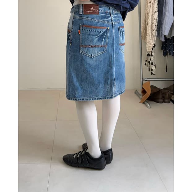 Cube sugar 데님 스커트