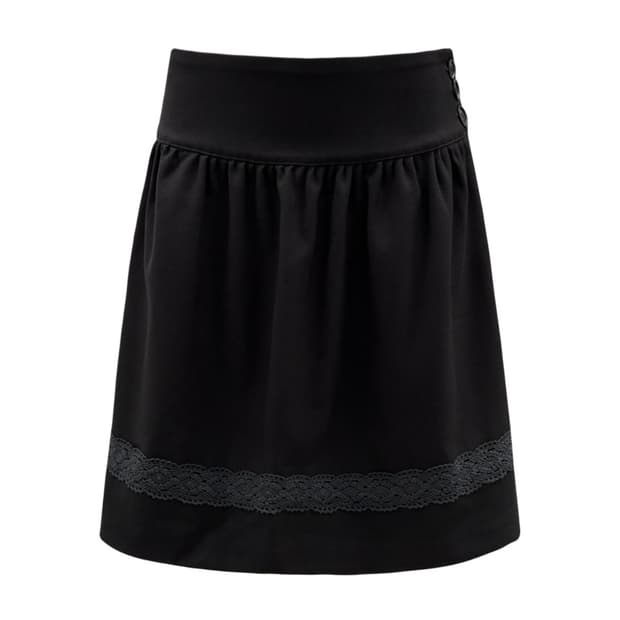 LACE MIDI SKIRT (BLACK)