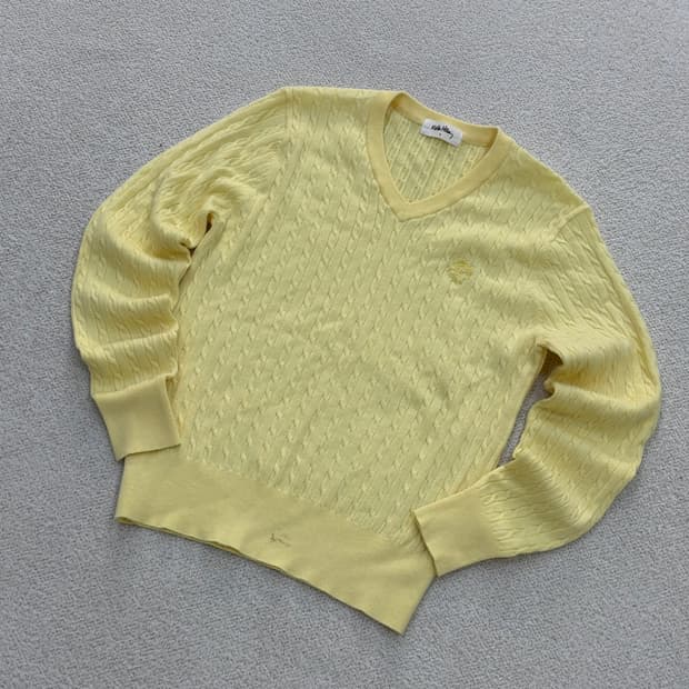 S 키스해링 케이블 긴팔 니트 0427E