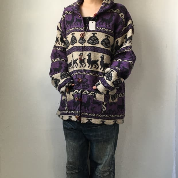 Alpaca pattern jacket