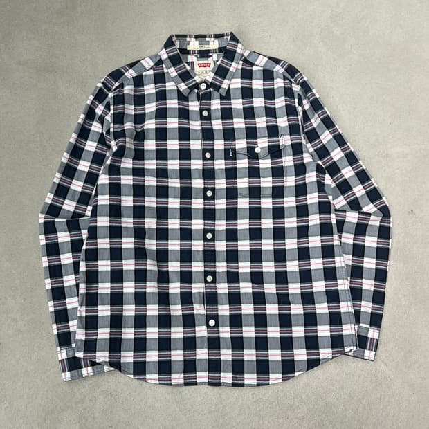 리바이스 체크셔츠 s09560