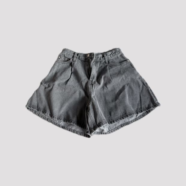 아방 그레이 숏 데님