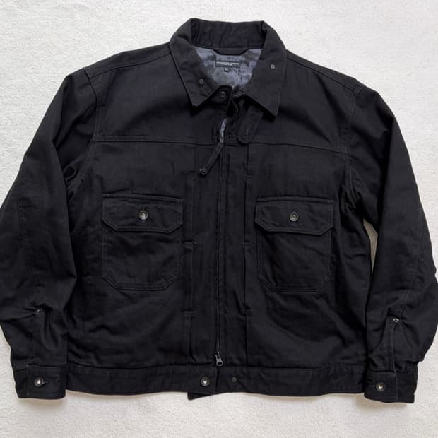 엔지니어드 가먼츠 불데님 자켓 블랙