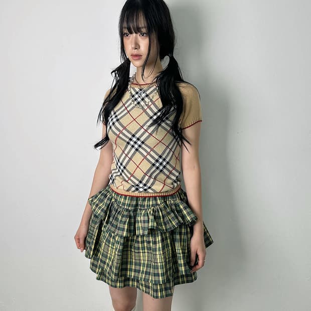 BURBERRY 크롭 니트 