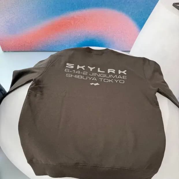 저스틴비버 skylrk도쿄 팝업 한정 크루넥