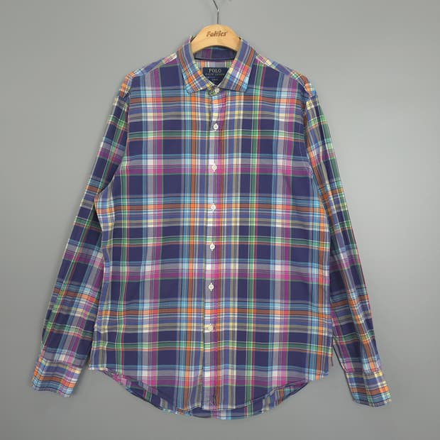 폴로 랄프로렌 Polo Ralph Lauren 슬림핏 체크 셔츠 L