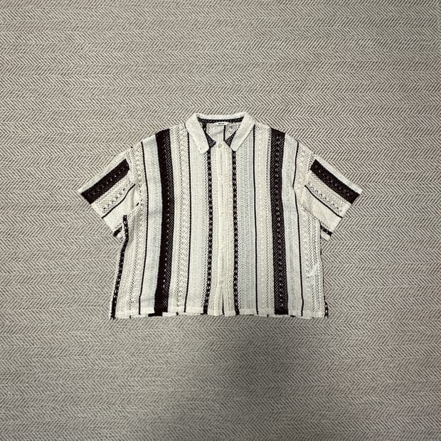 NIKO AND... crochet knit shirt