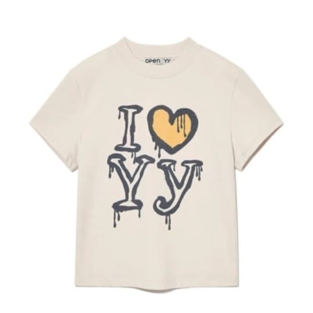 openyy 오픈와이와이 i love yy tee 크롭티
