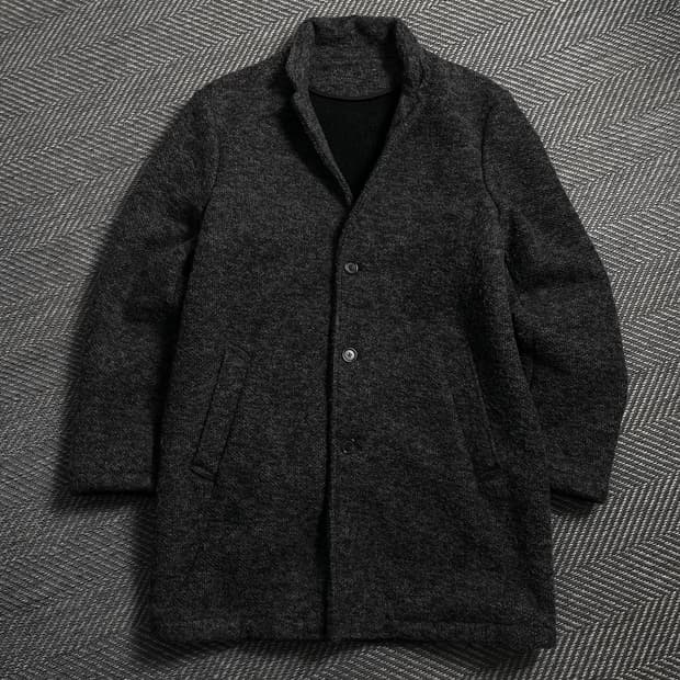 빈티지 트위드 오버핏 싱글 발마칸 코트o 4561