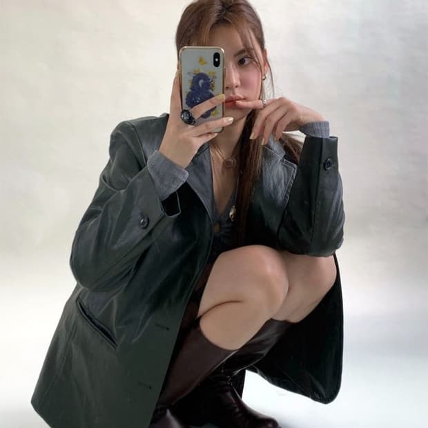 (미개봉) 루루서울 레더자켓