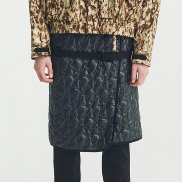 남이서팔 퀄티드 레이어드 스커트