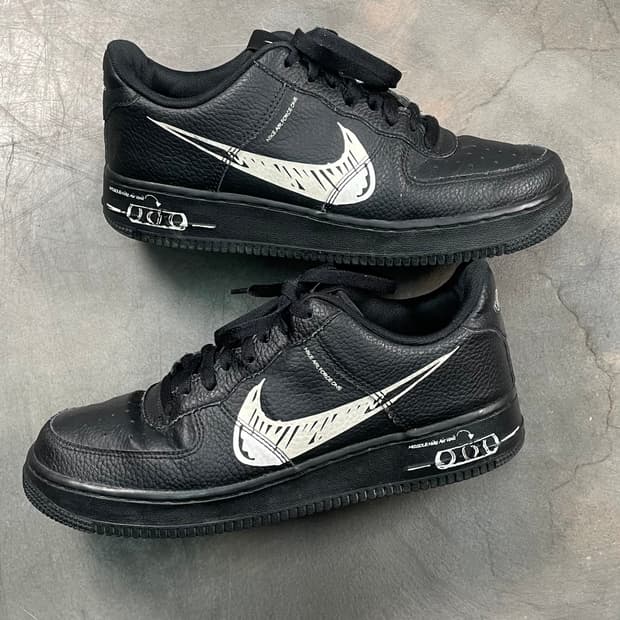 나이키 에어포스 스케치 블랙