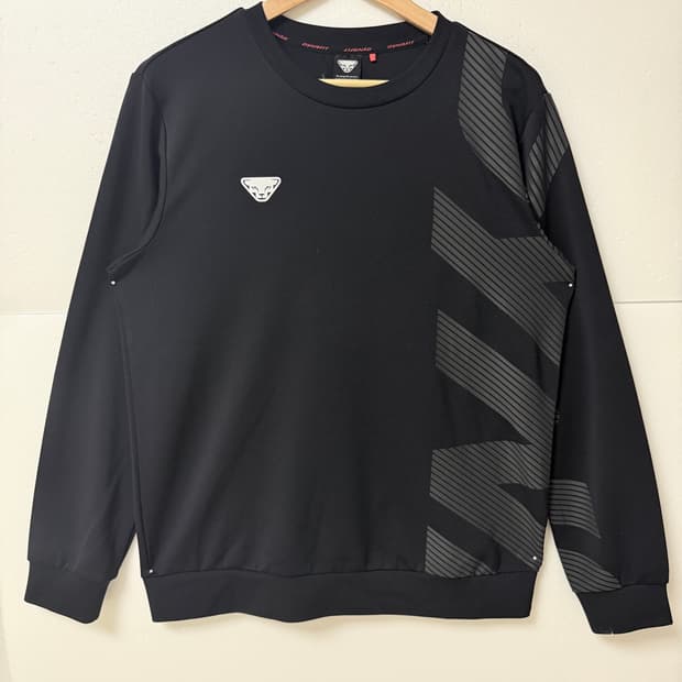 다이나핏(DYNAFIT) 기능성 맨투맨 블랙 트레이닝 