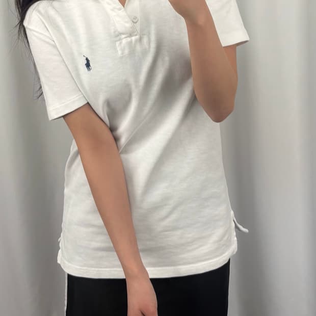폴로 화이트 슬림핏 PK 반팔