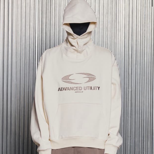 [텍O 새상품] 그레일즈 OVAL LOGO 후드티 (크림,3사이즈)