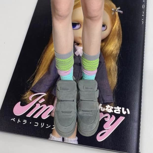 Jacquard over the knee socks 자카드 니삭스