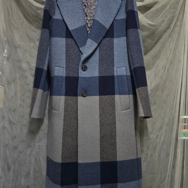 본 bon 체크 롱 코트