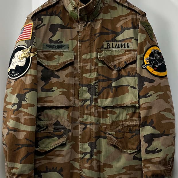 폴로 랄프로렌 BDU 플라잉 타이거 유틸리티 M65 필드 자켓