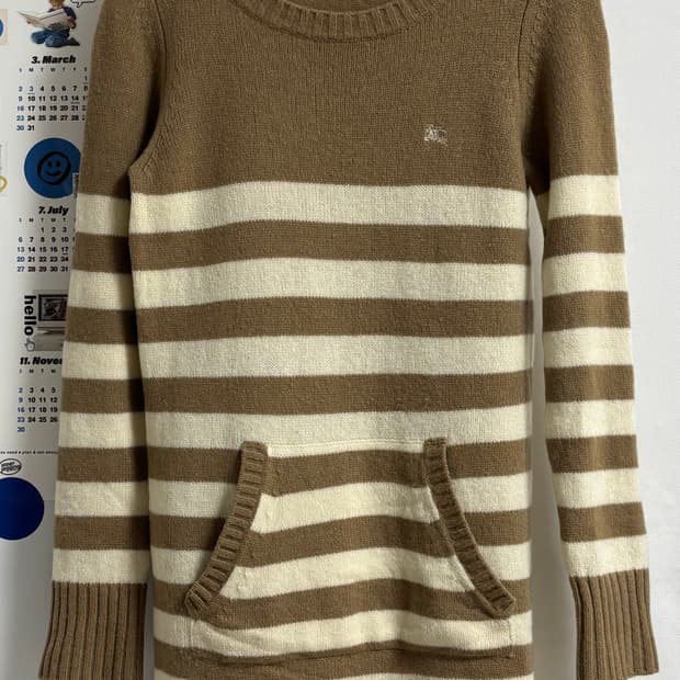 버버리 블루라벨 런던 니트