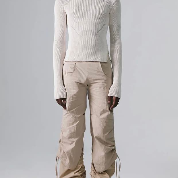 나체 레이어드 팬츠 샌드베이지