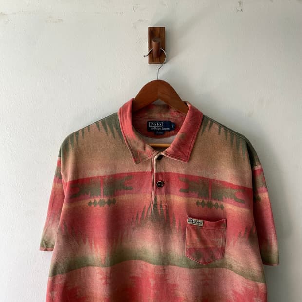 Vintage Polo 나바호 카라티셔츠