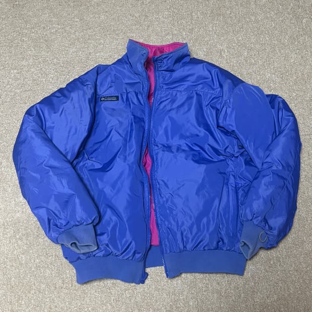 90's 콜롬비아 리버서블 다운자켓