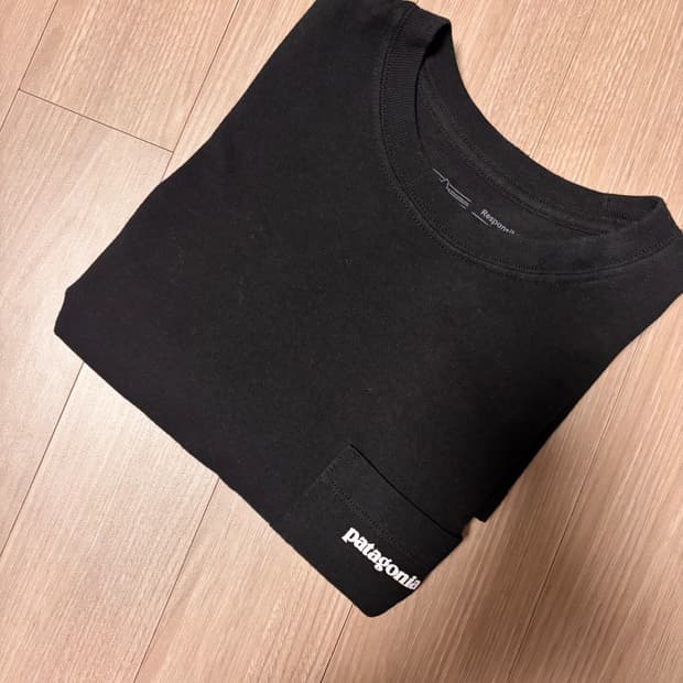 파타고니아 반팔 티셔츠 블랙 xs