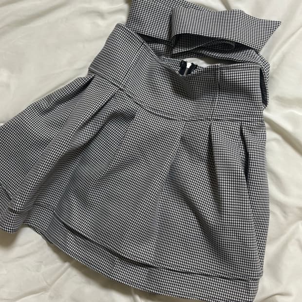 미셸마카롱 치도리 트위드 스커트 m