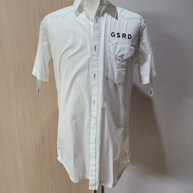 지스타 G-Star Raw 남자 웨스턴스타일 반팔셔츠 100 화이트