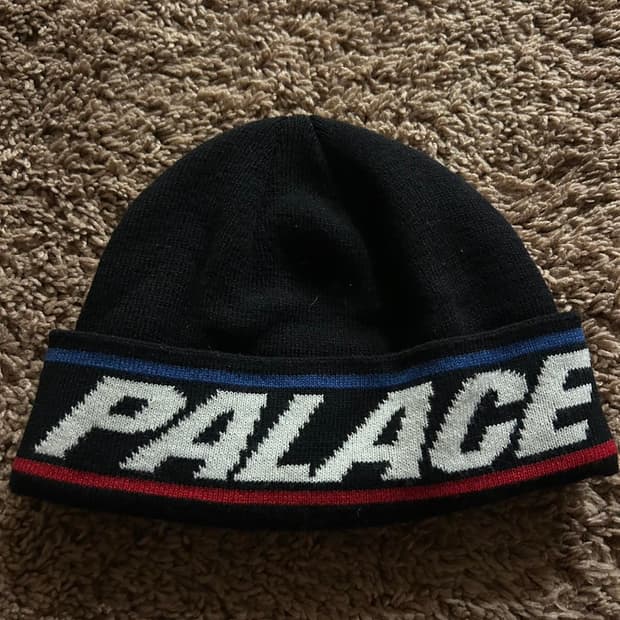 팔라스 빅로고 비니 블랙