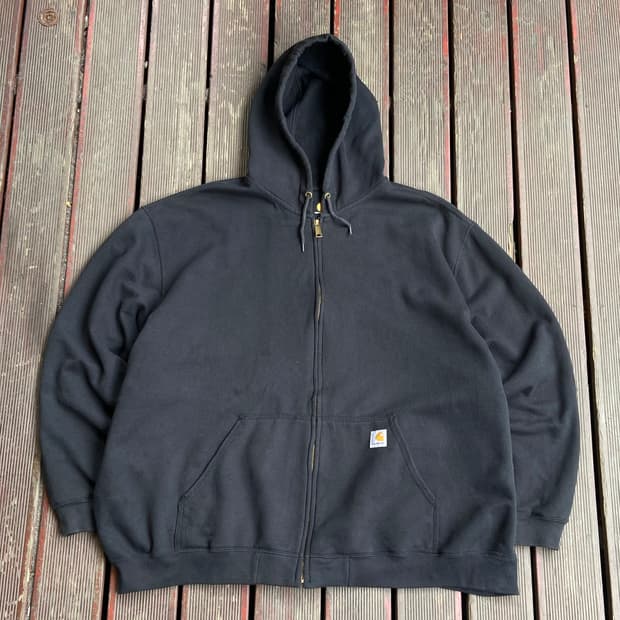 4XL) 칼하트 블랙 후드집업