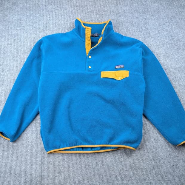 10s 파타고니아 신칠라 스냅-T 블루/옐로우