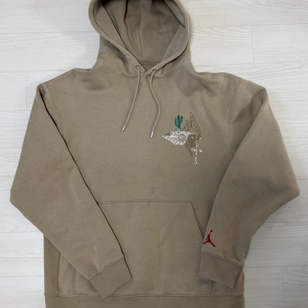 조던 x 트래비스 스캇 풀오버 후드 - 아시아 XL