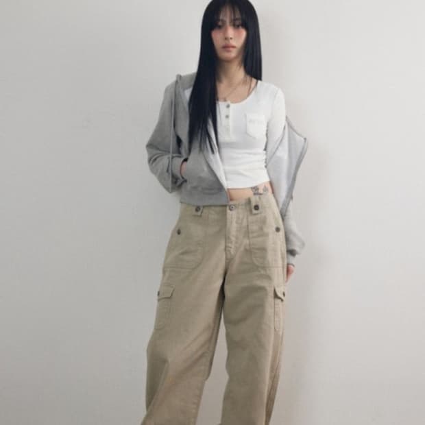 애즈온 제드카고팬츠 베이지 s 판매합니다